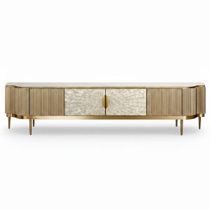 Aurora Gold Crest TV Console