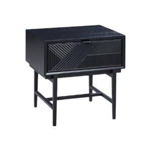 GeoLine Black Nightstand