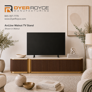 ArcLine Walnut TV Stand