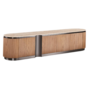 ArcLine Oak TV Stand